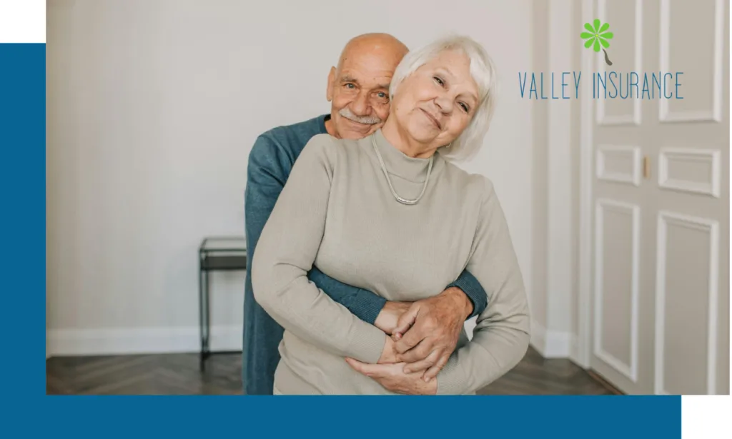 Senior couple planning ahead for final expenses together at home